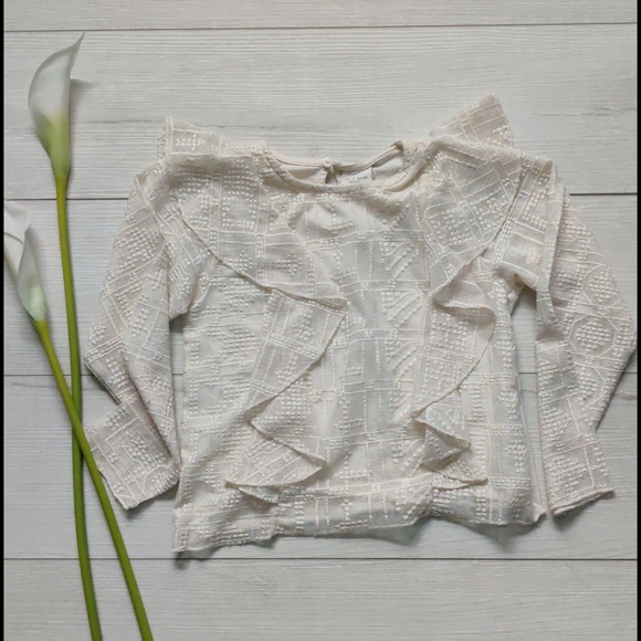 Zara kids Other - X) 💖* 2/$15 or 4/$25 or $10,Zara kids lace and ruffle top, sz 8 girls